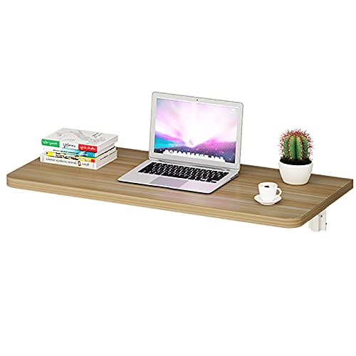 Mesa de pared plegable para montar en la pared, mesa plegable de comedor/estudio, ahorra espacio, banco de trabajo para colgar en la pared, para balcón, cocina, oficina (tamaño: 100 x 40 cm)