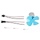 SPORTARC Micro Wind Power Turbine, Turbinen Lichtmaschine Generator, Windturbine Generator Kit Micro Dynamo Generator DC 0-20V, 1401872280