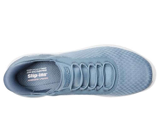 Image of Skechers Women's Bobs Squad Chaos Hands Free Slip-ins Sneakers, Slate, 5.5