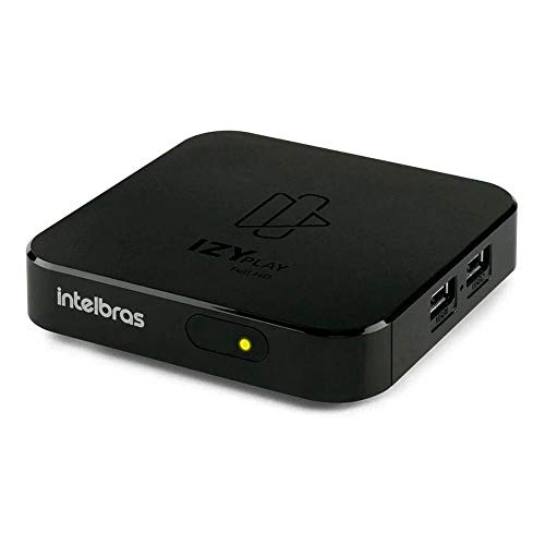 SMART BOX ANDROID TV IZY PLAY, intelbras, Preto
