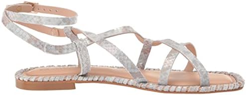 Donald Pliner Women's Flat Sandal, Sand Snake Print, 7 | Image 5