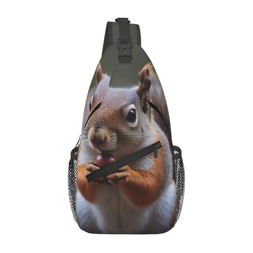 Bolso bandolera unisex negro para viaje y senderismo miniatura 1