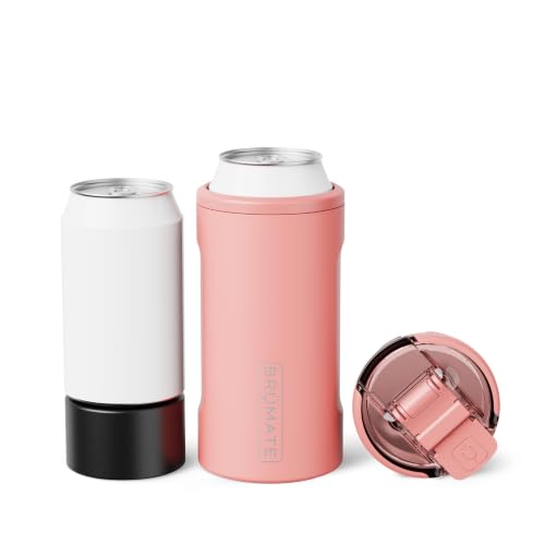 Image of BruMate Hopsulator Trio 3-in-1 Insulated Can Cooler for 12oz / 16oz Cans + 100% Leak Proof Tumbler with Lid | Insulated for Beer, Soda, and Energy Drinks