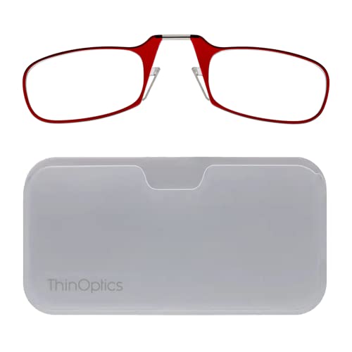 Image of ThinOptics unisex-adult Universal Pod Case + Rectangular Reading Glasses