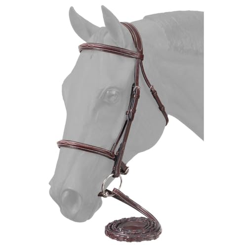EquiRoyal Premium Padded Fancy Stitched Raised Bridle