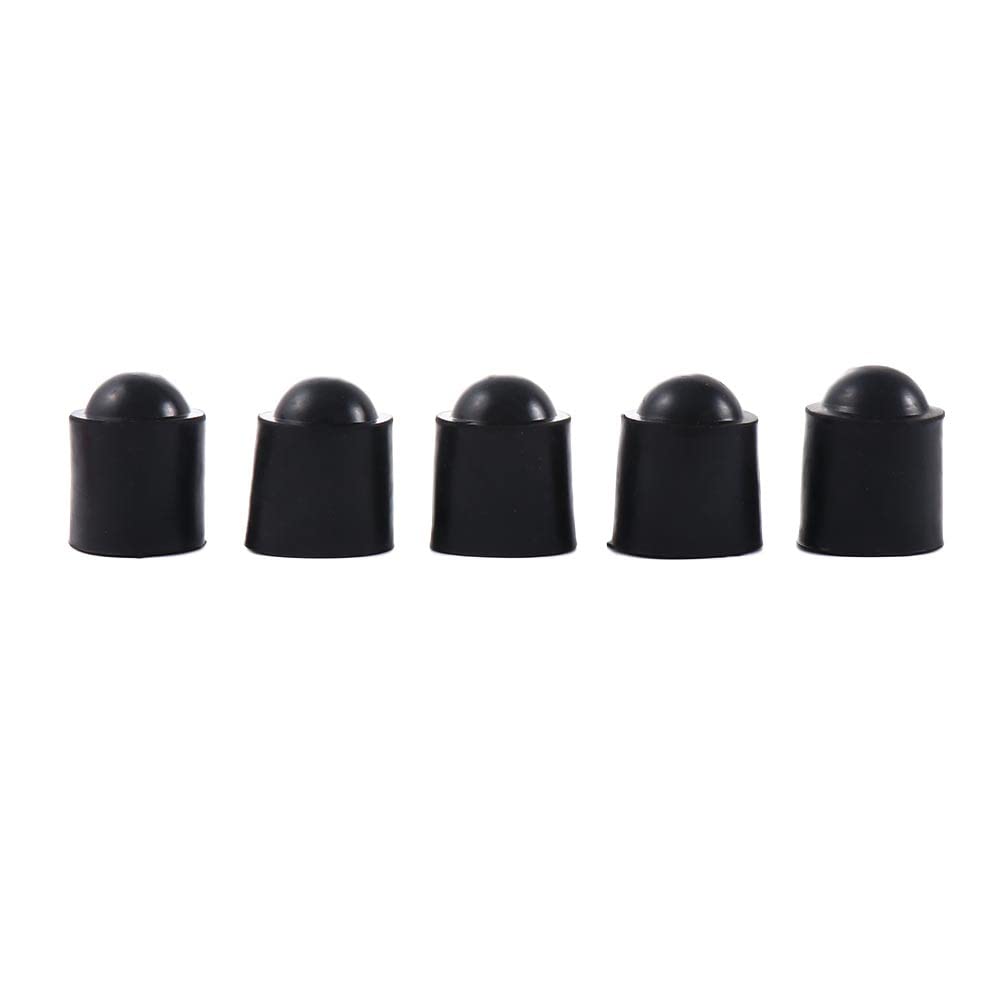 PATIKIL Copertura Per Punta Stecca Biliardo 11,5mm - 5 Pezzi In Gomma Gialla - Protezione Antigraffio
