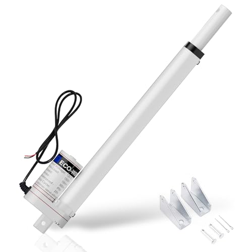 ECO-WORTHY Heavy Duty 330lbs/1500N Solar Tracker Linear Actuator Multi-Functions with Mounting Brackets (12V, 12") IP54 Waterproof 300mm Stroke Linear Motion Actuator