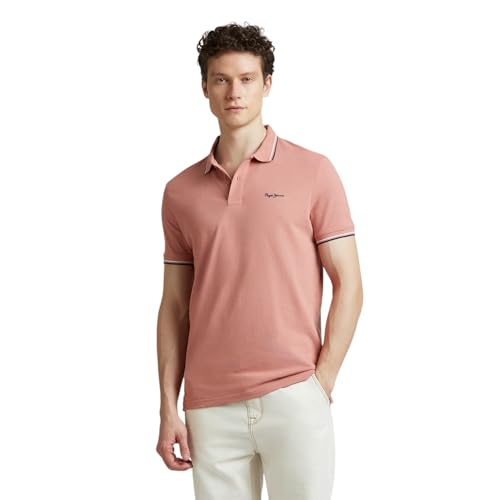 Image of Pepe Jeans Men's Cotton Regular Fit Polo T-Shirt