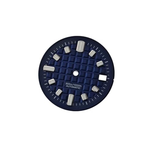 Cadran Montre 30mm Vert Lumineux Texture Gaufre Tapisserie pour Modding NH35 NH36