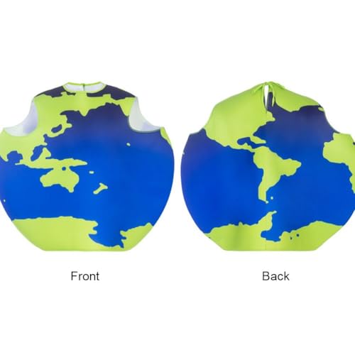 Dianzan Déguisement De Globe Terrestre Gonflable pour Adulte, Carte du Monde Bleue Verte, Costume d'halloween De Cosplay. – vue 7
