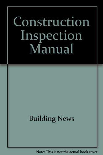 Building Inspector Code Book Construction Inspection Manual: Building News: 9781557011022: Amazon ...