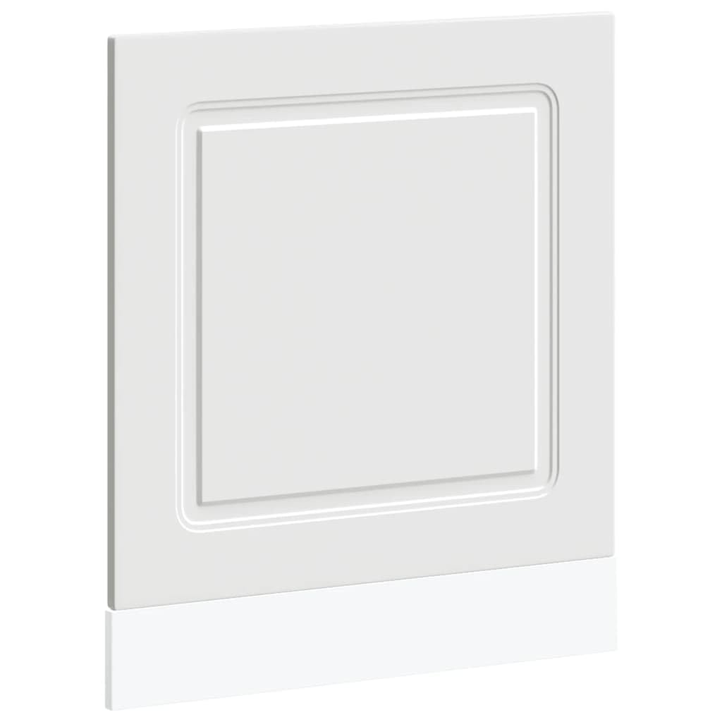 vidaXL Panneau de Lave-Vaisselle Kalmar Blanc 60x1,5x57 cm, Panneau Avant de Lave-Vaisselle, Panneau, Panneau de Porte Avant de Lave-Vaisselle