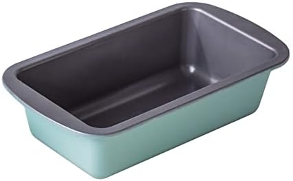 The Great British Bake Off 2lb Loaf Tin, Bread tin for Baking, 900g Capacity, for Banana, White & Seeded Loaves, Official GBBO Logo, Non Stick Coated Carbon Steel, Duck Egg Blue, 23cm x 13cm x 7cm