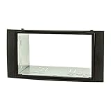 tomzz Audio 2457-039 Doppel DIN Radioblende Set kompatibel mit VW Touareg 7L VW Multivan T5 schwarz mit Einbaukit