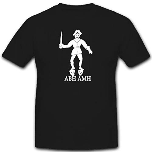 T-shirt pirate Bartholomew Roberts noir fini les vêtements fades sans style