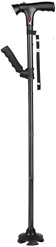 Canne Pliante avec lumière LED et Alarme, Canne adaptée a…