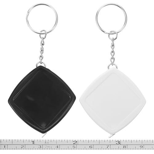 Set de 2 Mini Cintas Métricas de Llaveros 2 metros miniatura 1