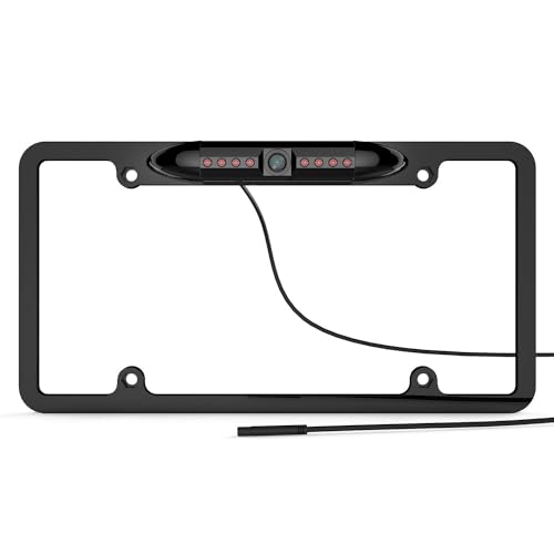 Image of Backup HD Camera Frame License Plate Rear Night Vision Waterproof Compatible with Sony Car Radio XAV-AX150 XAV-9500ES XAV-AX3200 XAV-AX5000 XAV-AX5600 XAV-AX7000 XAV-AX8000 Black