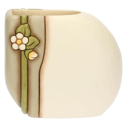 THUN - Portaspazzolini - ceramica - Collezione Country Bloom - 12,2 x 7,6 x 10,8 cm
