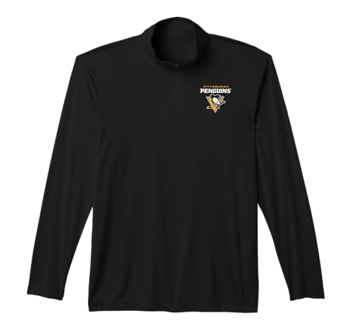 Pittsburgh Penguins Power Play Black NHL Officially Licensed Performance Quarter-Zip Top