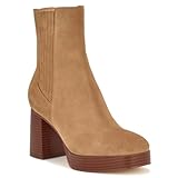 Bout rond NINE WEST Femme EDS Bottine, Marron 200, 41 EU