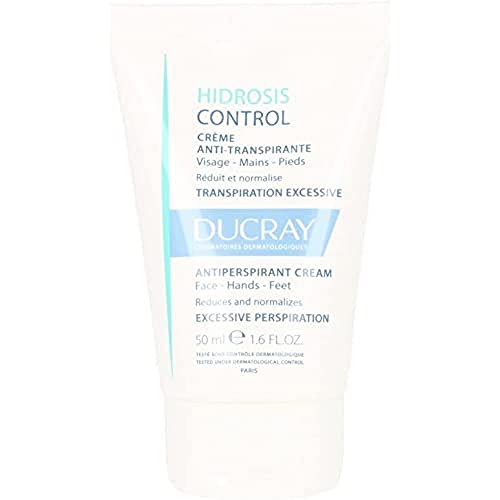 Ducray Hidrosis Control Antiperspirant Cream Face-Hands-Feet 50ml, 50 ml (Pack of 1)