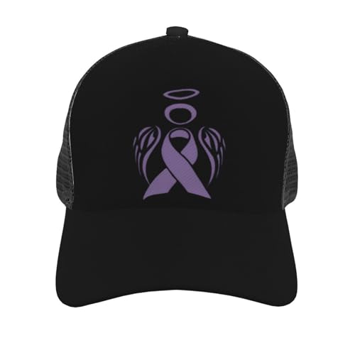 Pancreatic Cancer Awareness Purple Unisex Mesh Baseball Caps - Classic Adjustable Hat3