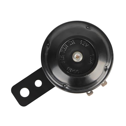 Klaxon Rond Étanche pour Moto, Kit De Klaxon Universel 12 V, 1,5 A, 105 DB Double Tonalité Horn