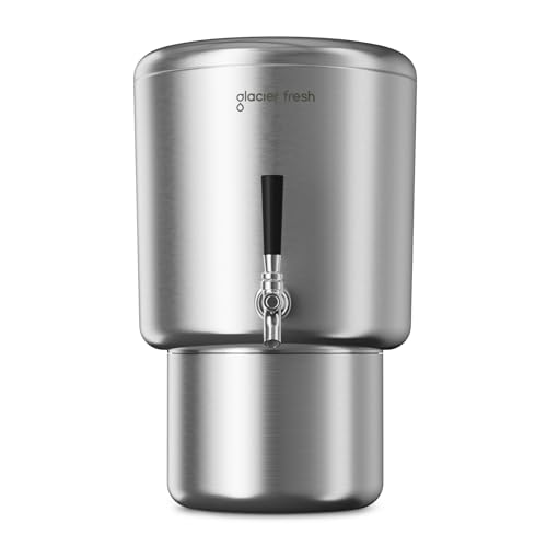 GLACIER FRESH 2.25G Stainless Steel Water Filter uses The Latest Elarisey™ Filtration Technology to Remove Heavy Metals and Meets SGS Standards, ensuring Your Drinking Water is Safe