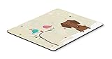 Caroline's Treasures BB2602MP Christmas Presents Between Friends Dachshund Red Brown Mouse Pad, Hot Pad or Trivet, Large, Multicolor