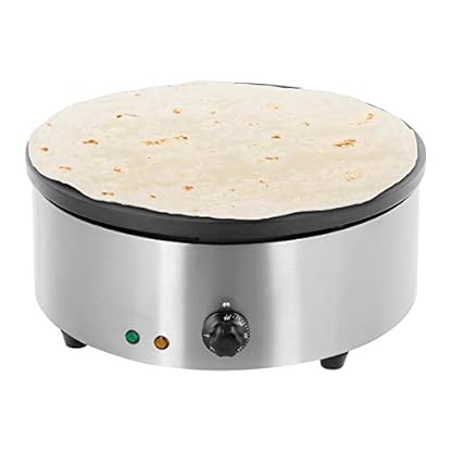Royal Catering RCEC-3000-R Crepes Maker Crepeseisen (Ø 40 cm, 3000 W, Gusseisen mit Emaillebeschichtung, Edelstahl, inkl. Teigverteiler) – Bild 6