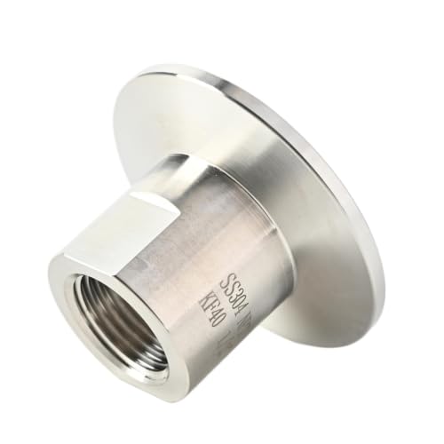 Image of SS304 KF40 NPT Female Adaptor thread 1 /2 inch NW40 KF Female coupling ISO-KF40 X FNPT 1 /2 inch