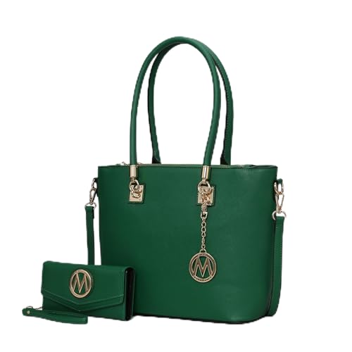 Image of Mia K Collection Crossbody Shoulder Handbag for Women, PU Leather Pocketbook Top-Handle Purse Tote-Satchel Bag
