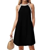 【Matching】Damen Strapskleid kann mit High Heels, Sandalen, flachen Schuhen, Flip-Flops oder Krempenhüten kombiniert werden, um einen eleganten Look zu kreieren.