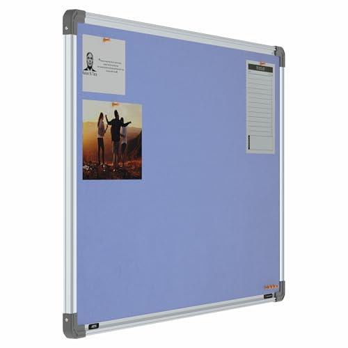Image of Scholar Art Metis 2x3 Feet Fabric Pin Up Board for Wall & Study Table | Vibrant & Versatile Crape Cloth + High Density Soft Board for Pinning Photos, Sticky Notes & Reminders (Purple)
