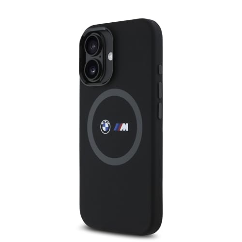 Coque iPhone 16 silicone durable antichoc compatible MagSafe BMW
