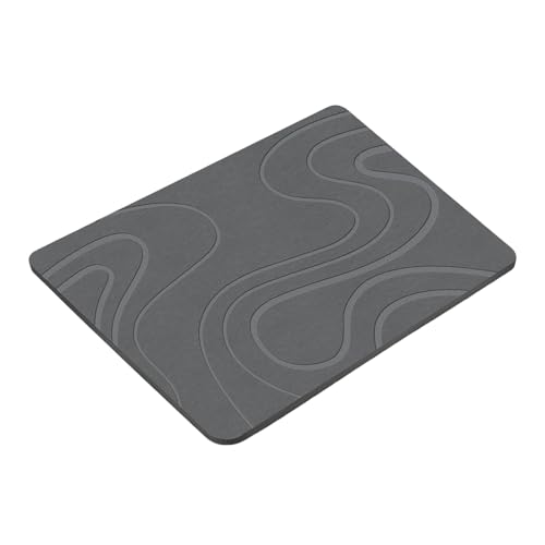 Tapis de bain antidérapant en diatomite absorbant pour douche