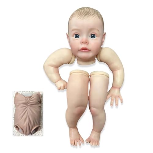 Muñeca Reborn Realista 24 Pulgadas con Cuerpo de Tela miniatura 3
