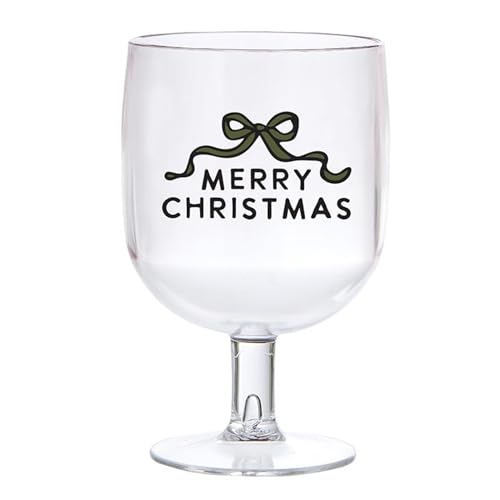 Verres à vin de Noël empilables incassables pour éviter la casse au réveillon