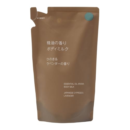 MUJI 無印良品 精油の香り ボディミルク ひのき&ラベンダーの香り(詰替用) 270mL OAR59A4A