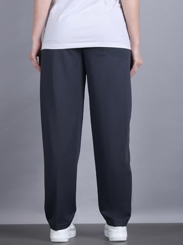 Image of Mack Jonney Solid| Relaxed Fit | Cotton Trackpant for Women-M27