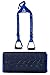 Majestic Ally Nylon Overlay Adjustable Heavy Duty Padded Youth Stirrup (Royal Blue)