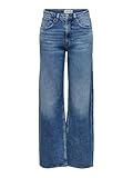 Gamba larga Only Onljuicy HW Wide DNM Dcc637 Noos Jeans, Medium Blue Denim, 25W x 32L Donna
