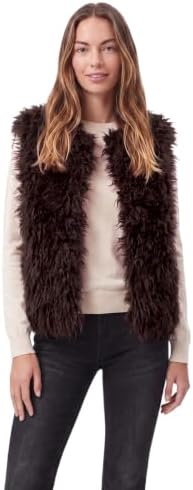 Street One Studio Damen Fake Fur Weste mit Knopfleiste
