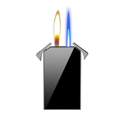 Encendedor Dual Flame Negro con Butano Recargable