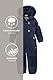 first instinct by killtec Jungen Fiow 35 Mns Onpc Softshell Overall mit Kapuze, dunkelblau, 110/116 EU