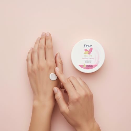 Dove Nourishing Body Care, Face, Hand, and Body Beauty Cream for Normal to Dry Skin Lotion for Women with 24-Hour Moisturization, 6-Pack, 5.07 Oz Each Jar - Image 4