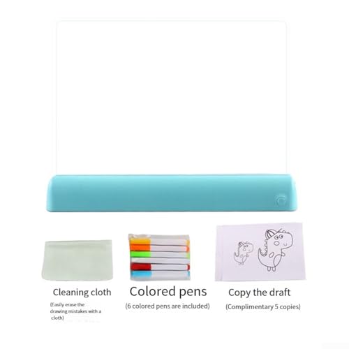 Tableau d'affichage LED acrylique créatif pour dessin et message fluo - 5