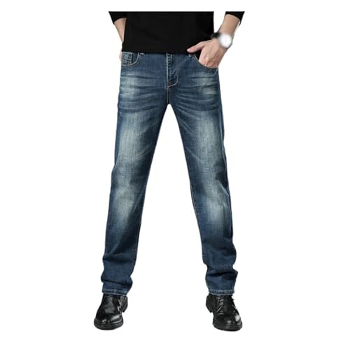 Basic Jeans Casual Stretch Pants Slim Business Retro Jeans