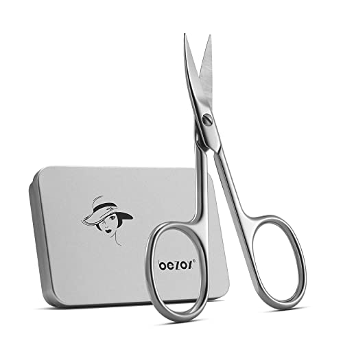 BEZOX Nagelschere - Professionelle Zehennagel und Fingernagel schere Gebogene für harte oder dicke Nägel - Zehennagelschere mit scharfer gebogener Klinge und polierender Edelstahloberfläche